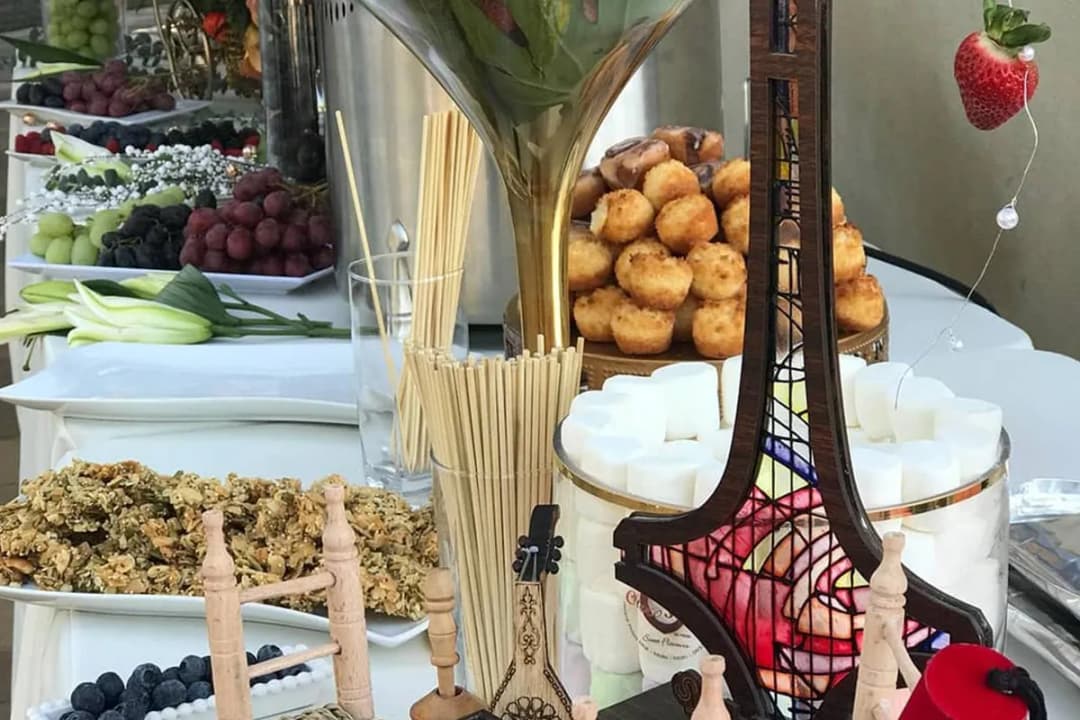 A dessert and chocolate table at an event